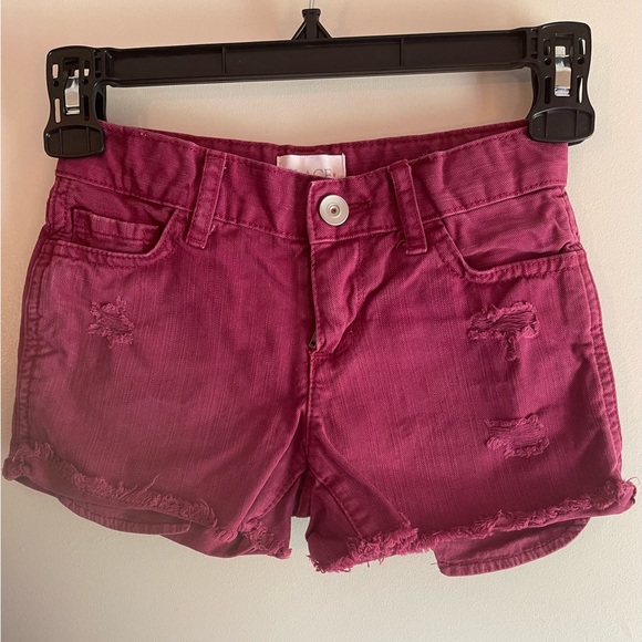 Children’s Place Distressed Shorts - Burgundy (Plum) Size 6 Shorts - Picture 7 of 10